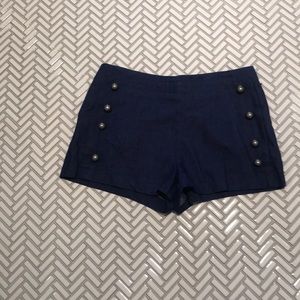 Dark denim dressy shorts